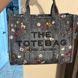 Marc Jacobs Blue Denim Tote Bag